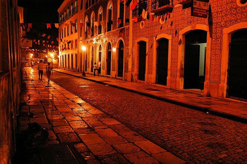 Reminiscências de uma tarde domingueira, imagem de rua no centro velho de são luis